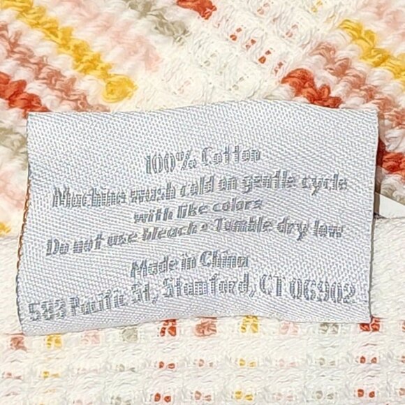 Caro Home 8pc Striped Autumnal Multicolor Cotton Towel Set 2 Bath 2 Hand 4 Tip - Picture 4 of 10